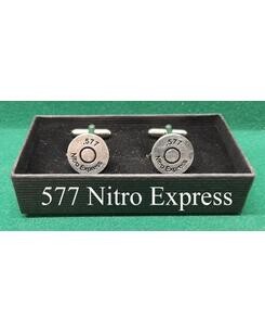 Silver Plated Sporting Caliber Head Stamp Cufflinks)