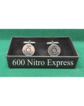 Silver Plated Sporting Caliber Head Stamp Cufflinks)