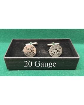 Silver Plated Sporting Caliber Head Stamp Cufflinks)