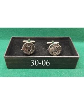Silver Plated Sporting Caliber Head Stamp Cufflinks)