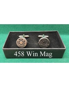 Silver Plated Sporting Caliber Head Stamp Cufflinks)