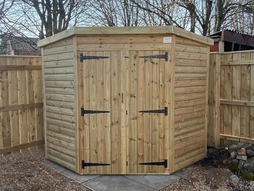 #C014 7x7 Corner Shed