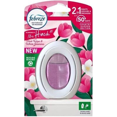 Febreze Bathroom Pink Tulip & White Jasmine Air Freshener 7.5ml