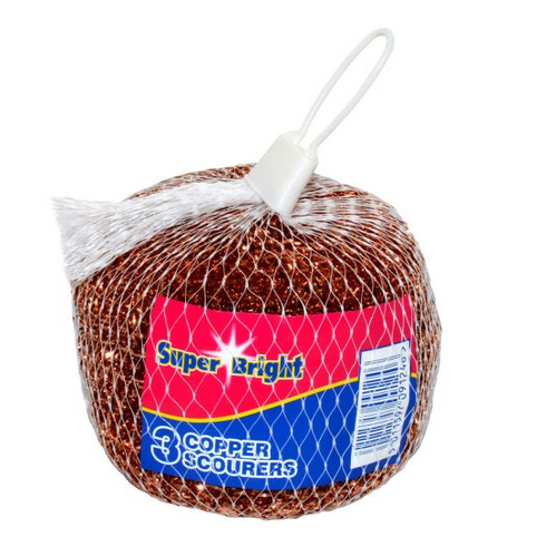 Superbright Copper Plated Scourer 3PK