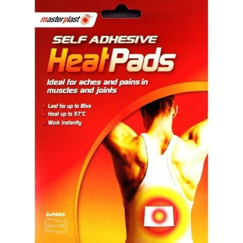 Masterplast self adhesive heat pads 2pk