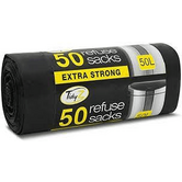 Tidyz 50L Refuse Sacks Extra Strong 50'S
