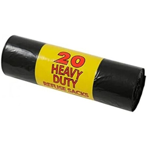 POly-Lion 20 Heavy Dury Black Bags  X 20