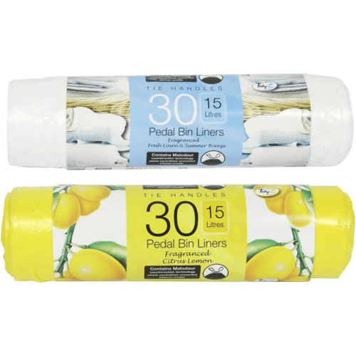 Tidyz 15L Pedal Bin Liners Tie Handle Fragranced 30's