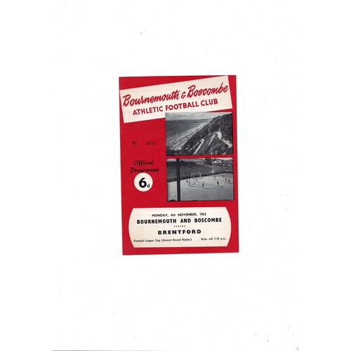 Bournemouth Home Football Programmes