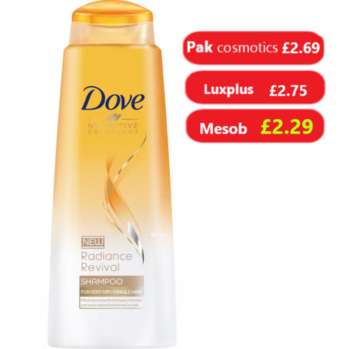 Dove Shampoo 400ml Nourishing Oil Light