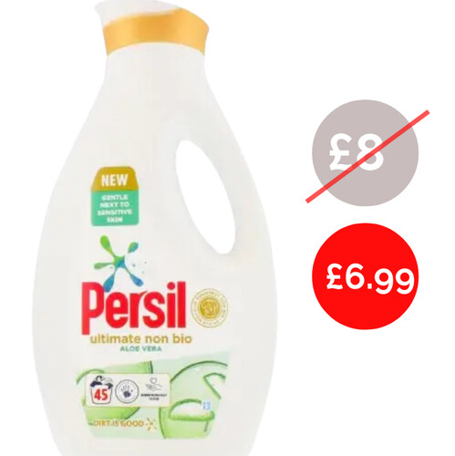 Persil Ultimate Non Bio with Aloe Vera 45W