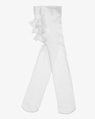 Ruffle Rhumba Tights - white