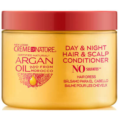 Creme of Nature Argan Oil Day & Night Hair & Scalp Conditioner Hair Dress 4oz