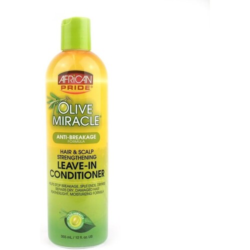 African Pride Olive Miracle Leave-in conditioner hair & scalp strengthenning 12oz/355ml