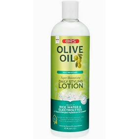 ORS Olive Oil Max Moisture Super Silkening leave-in conditioner With rice water &electrolytes 16oz/473ml