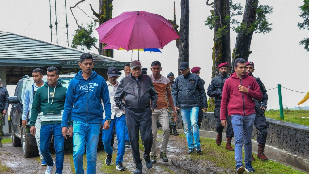 ஹோட்டன் சமவெளி தேசிய பூங்காவை ஜனாதிபதி மேற்பார்வை செய்தார்