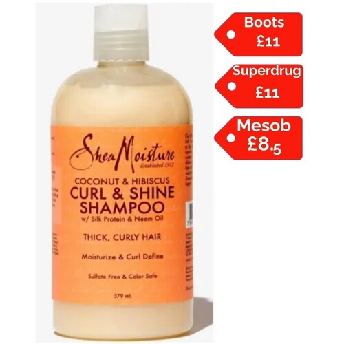SM : Coconut & Hibiscus Curl Shine Shampoo 13oz (384ml)