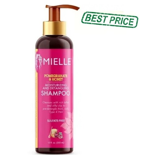Mielle pomegranate & honey moisturizing and detangling shampoo 12oz/355ml