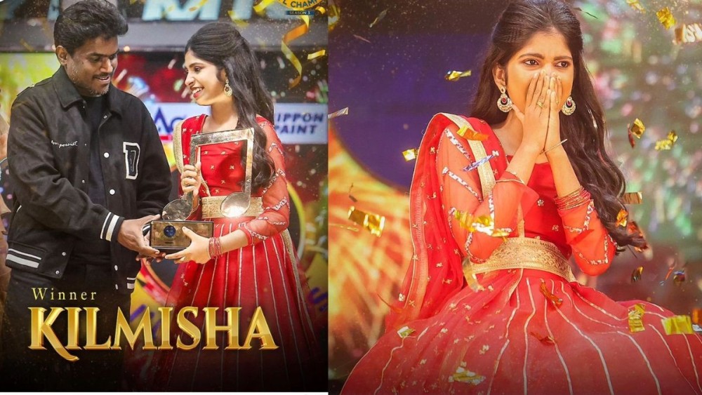 ஸரிகமப இசை போட்டி நிகழ்ச்சியில் யாழ்ப்பாணத்தை சேர்ந்தவரான கில்மிஷா பட்டத்தை வென்றார்