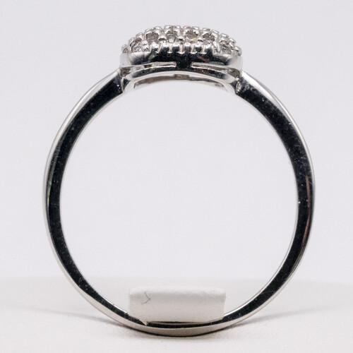 Multi paved Zirconia stones set on 925 sterling silver ring