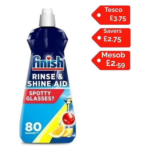 Finish Dishwasher Rinse Aid Lemon 400ml