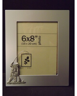 Large single image frame with large fishing embellishment