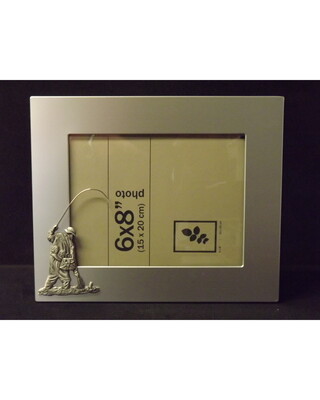 Large single image frame with large fishing embellishment