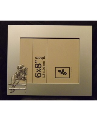 Large single image frame with large Show jumping embellishment