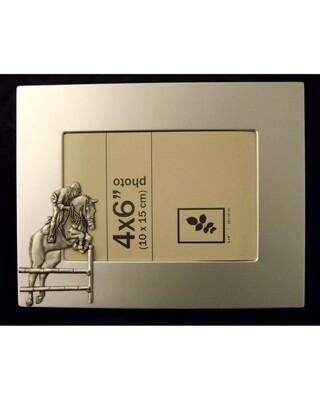 Medium single image frame with large Show jumping embellishment
