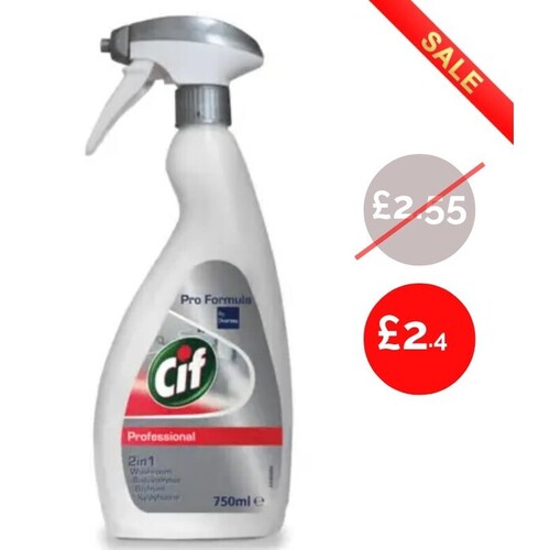 Cif 2 in 1 Washroom Cleaner 750ml