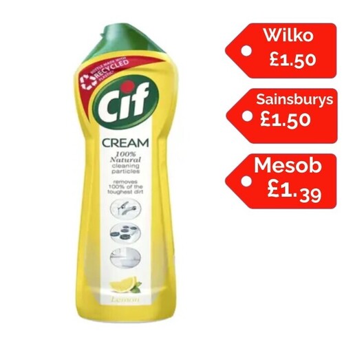 CIF Household Cream Cleaner Lemon 500ml