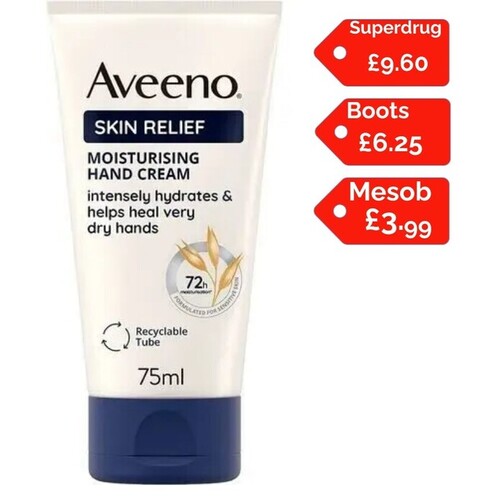Aveeno Moisturising Skin Relief Hand Cream 75ml