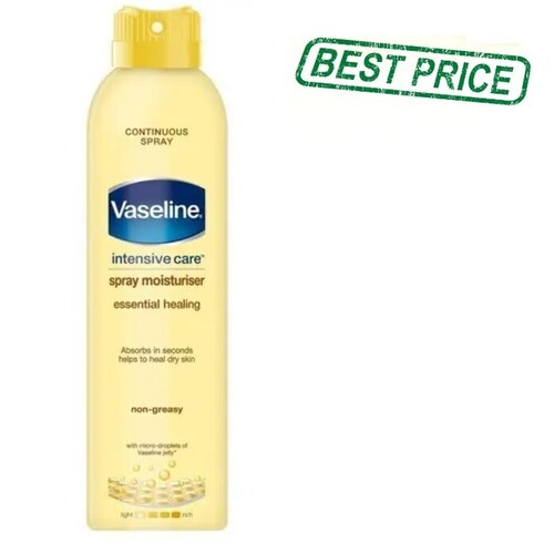 Vaseline Body Spray Moisturiser Essential Healing 190ml