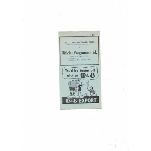 Non-League 1950s & 60s Football Programmes