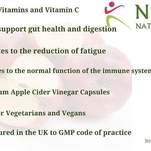 Apple Cider Vinegar 120 500mg Capsules