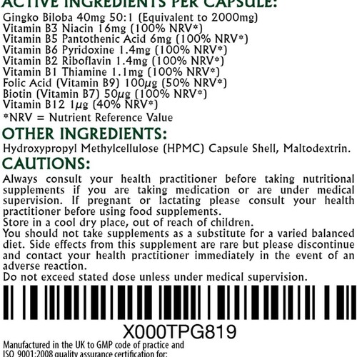 Ginkgo-Biloba 90 Capsules