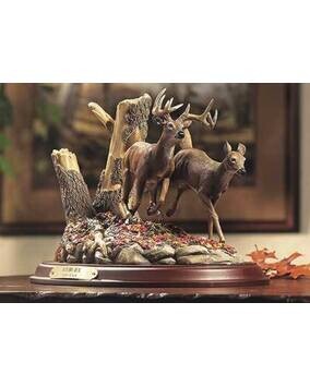 "Autumn Run" Deer Sculpture