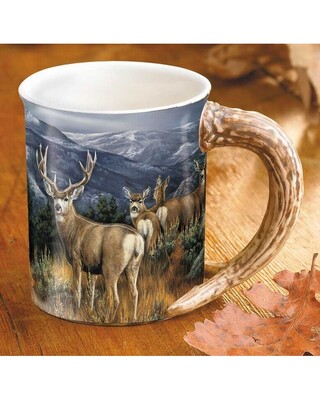 "Last Glance" Deer Mug
