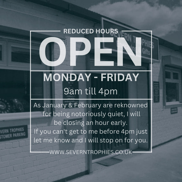 Reduced opening hours, closing early.