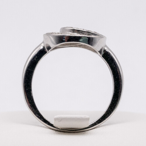 Multi paved Zirconia stones set on 925 sterling silver ring