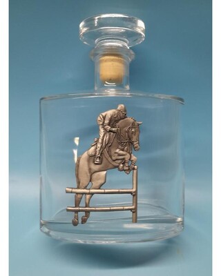 Show Jumping 2D Relief Decanter