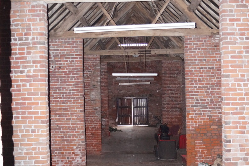 Listed barns near Wolverhampton.