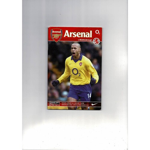 Middlesbrough Away Football Programmes