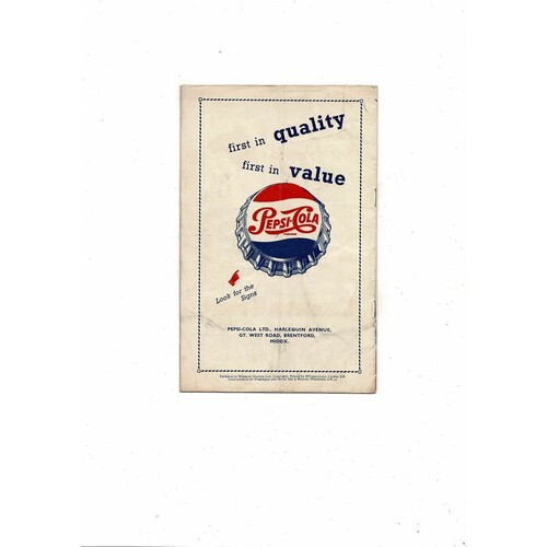 1953 Pegasus v Harwich & Parkeston Amateur Cup Final Football Programme