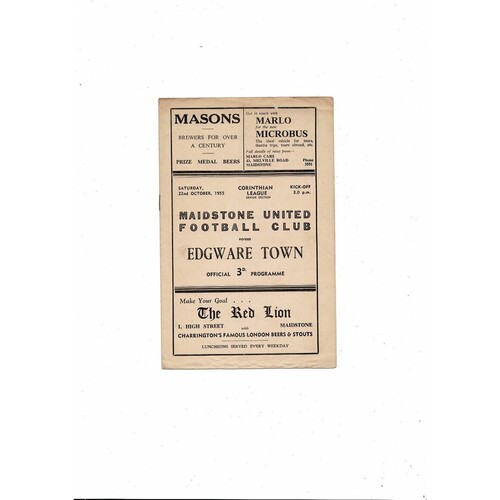 Maidstone United Football Programmes