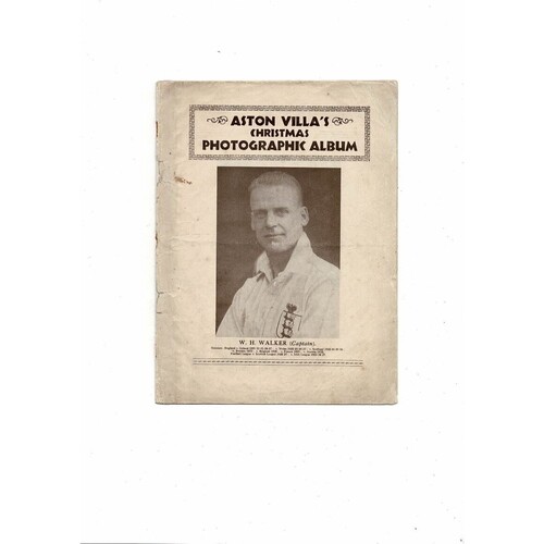 Aston Villa Christmas Football Photographic Album 1932