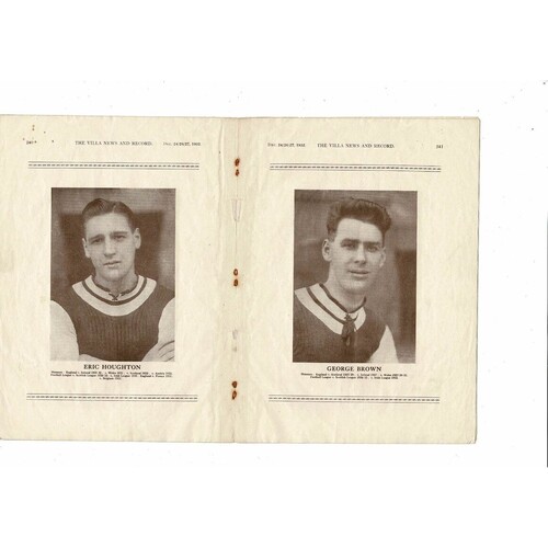 Aston Villa Christmas Football Photographic Album 1932
