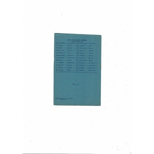 1955/56 Millwall v Coventry City Football Programme