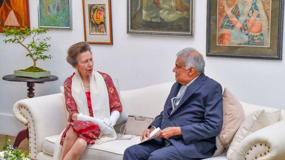 பிரித்தானிய இளவரசி ஆன், ஜனாதிபதியுடன் சந்திப்பு