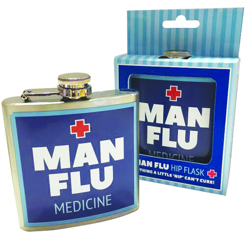 Man Flu Hip Flask